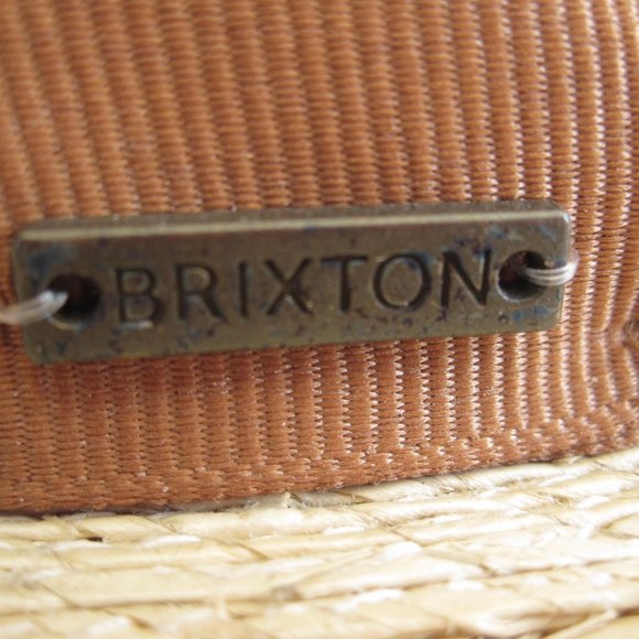 Unisex Brixton Tan and Brown Wide Brim Hat. New Without Tag. - Picture 5 of 8